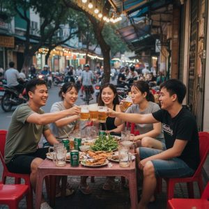 bia là chất xúc tác tuyệt vời trên bàn nhậu