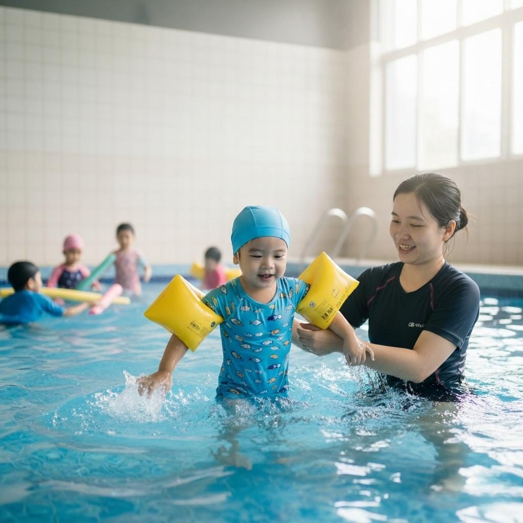 Bơi lội giúp tăng trưởng chiều cao hiệu quả ở trẻ