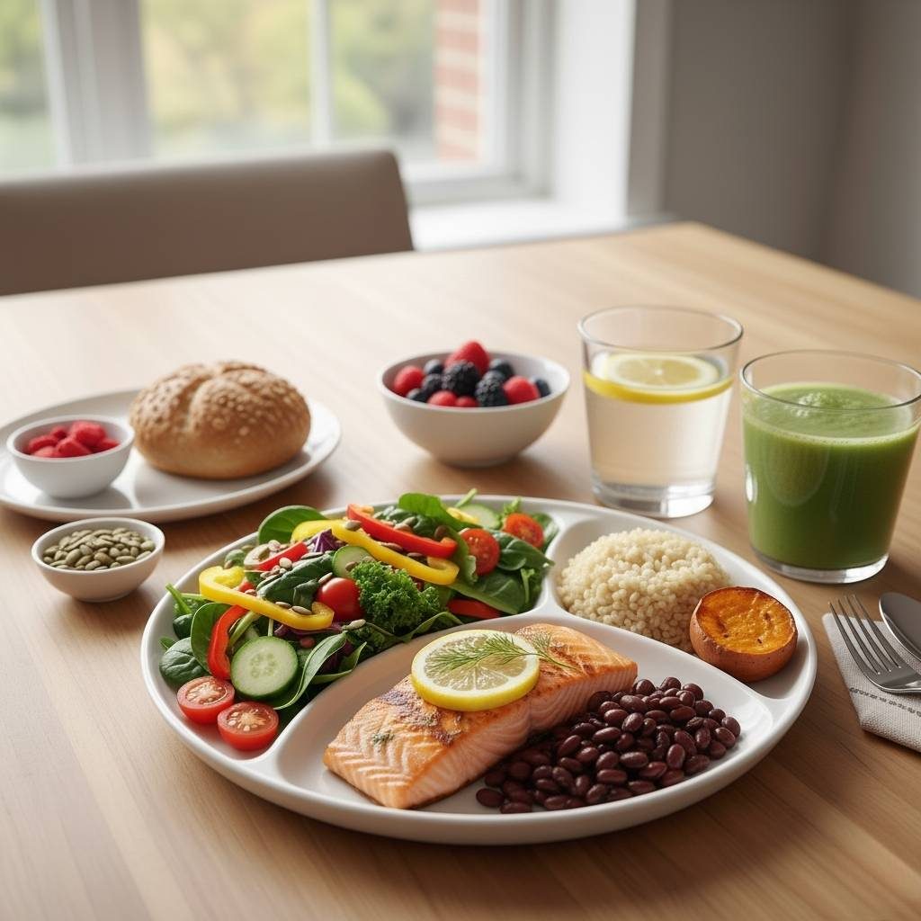 Bữa ăn đầy đủ dưỡng chất dành cho người trưởng thành