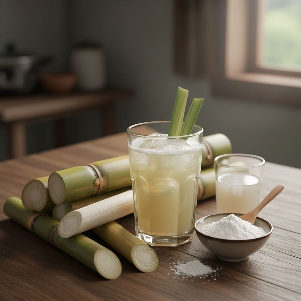 Cách giải rượu bằng nước mía và bột sắn dây