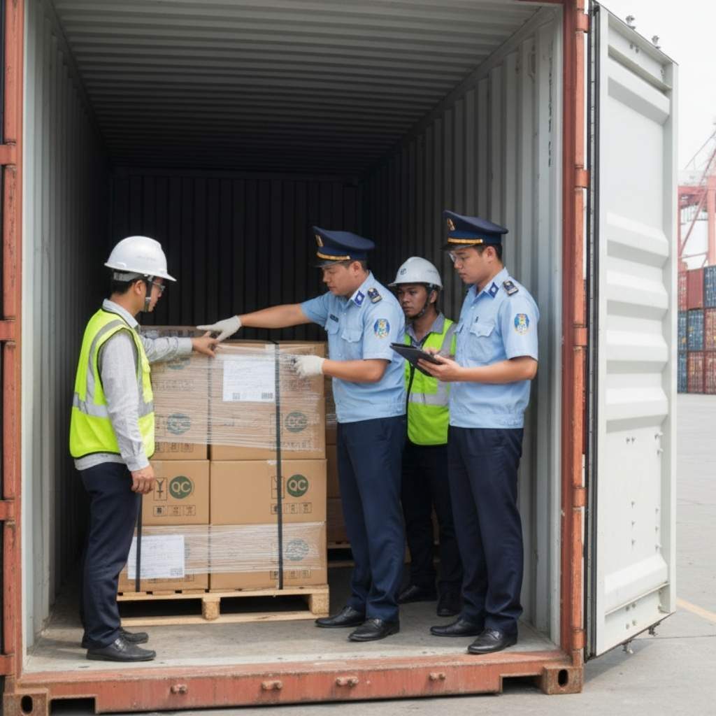 Hàng hóa cần được lực lượng hải quan kiểm duyệt trước khi xuất khẩu