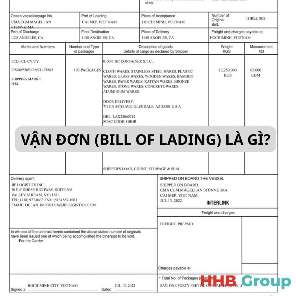 Vận đơn là gì?