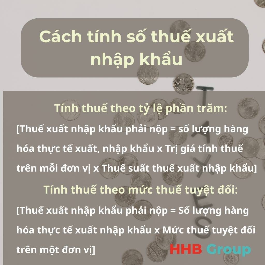 Cách tính số thuế xuất nhập khẩu