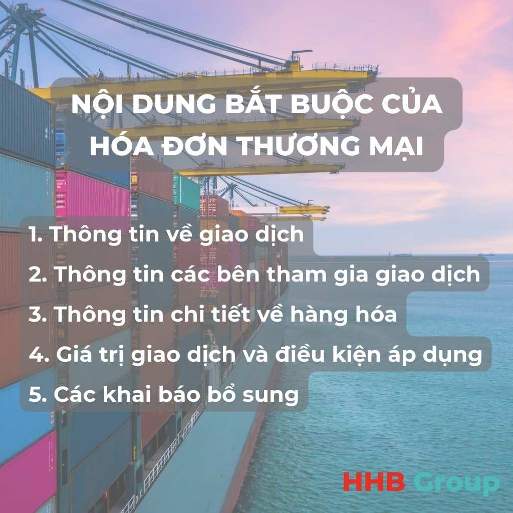 Những nội dung bắt buộc của hóa đơn thương mại
