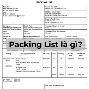 Packing list là gì?